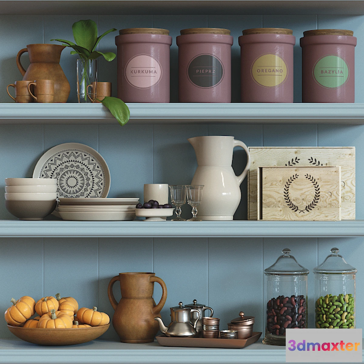 1294830 - Decorative set №3 3D Max