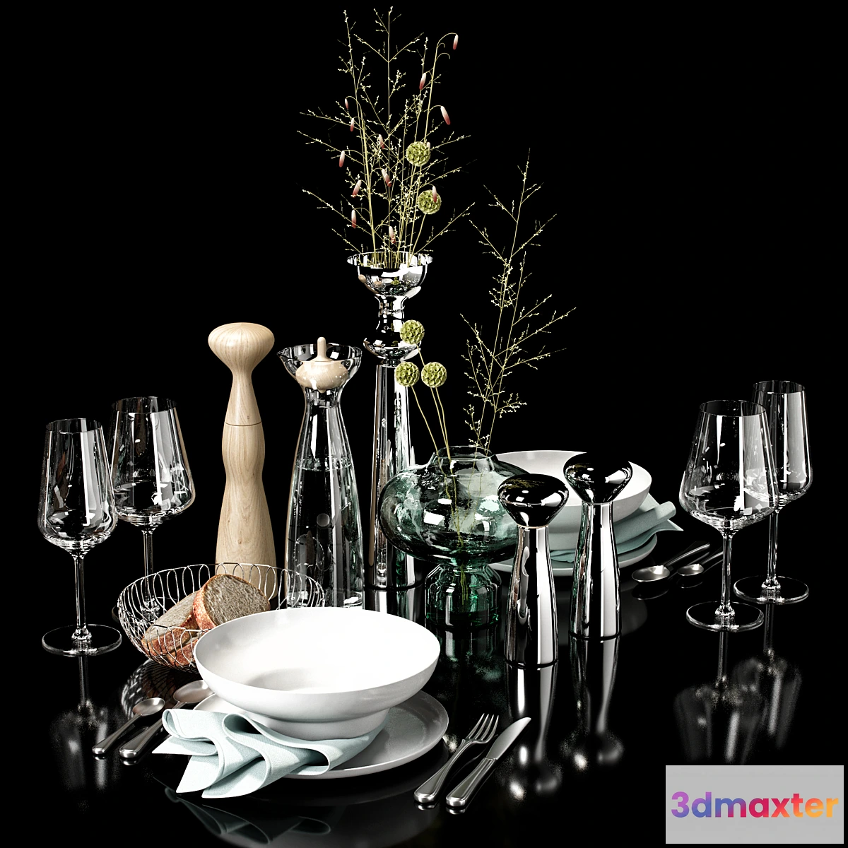 1306511 - kitchen decor set 08 3D Max