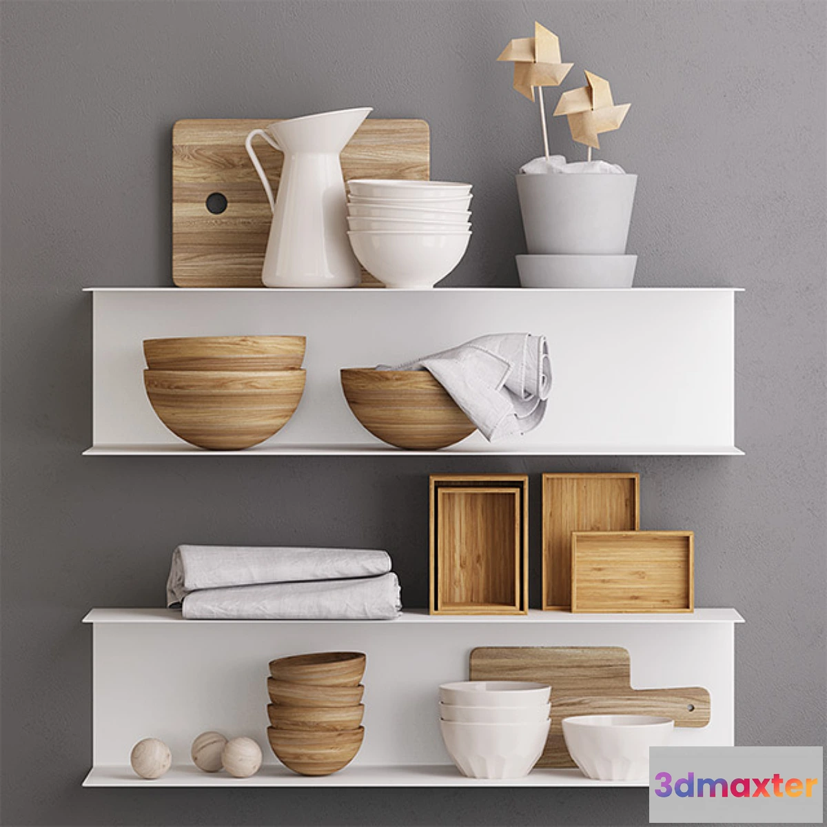 1312254 - Botkyrka Wooden Set 3D Max