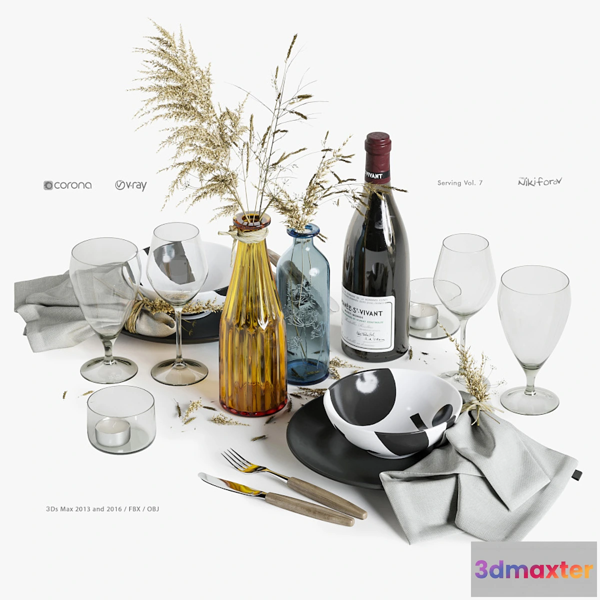 1323727 - Table setting 7 3D Max