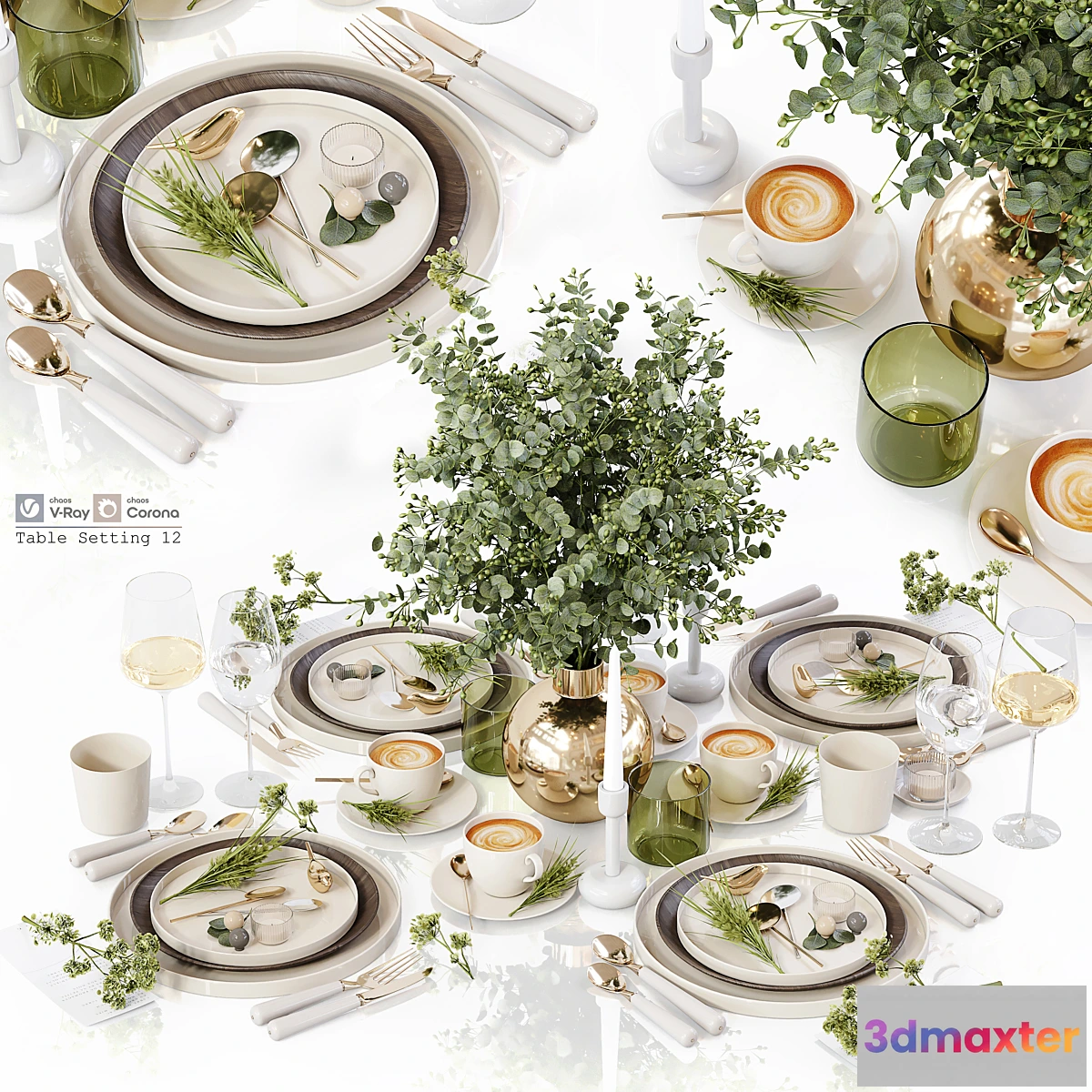 1329206 - Table Setting 12 3D Max