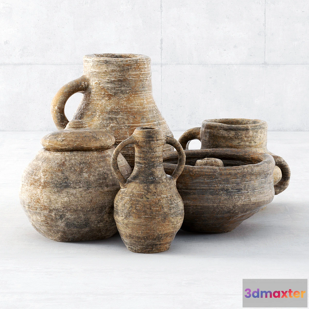 1329577 - Old dishes clay _ Old dishes from clay 3D Max