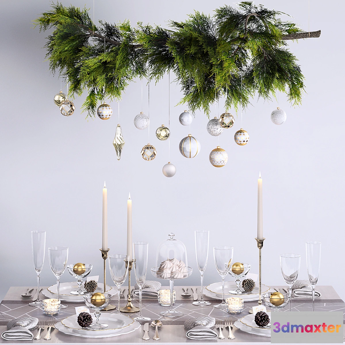 1397860 - Christmas tablescape 3D Max