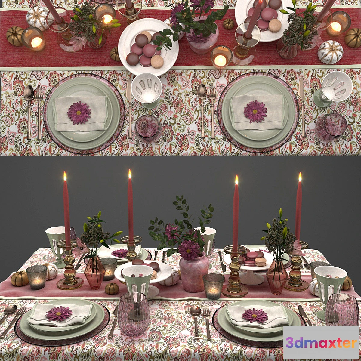 1405308 - Table setting 002 3D Max
