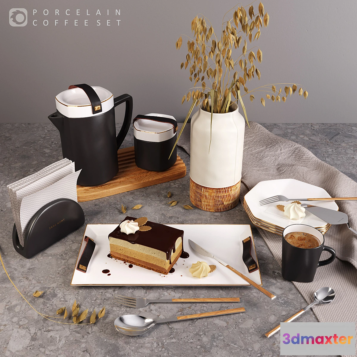 1407332 - Coffee set_zara_home 3D Max