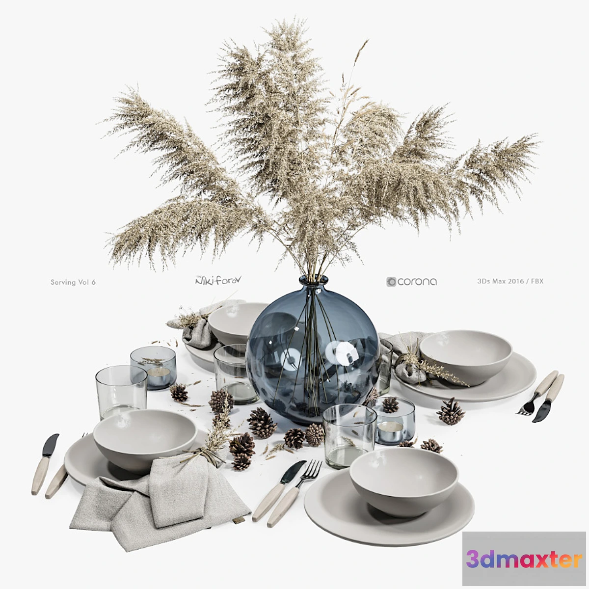 1411832 - Table setting 6 3D Max