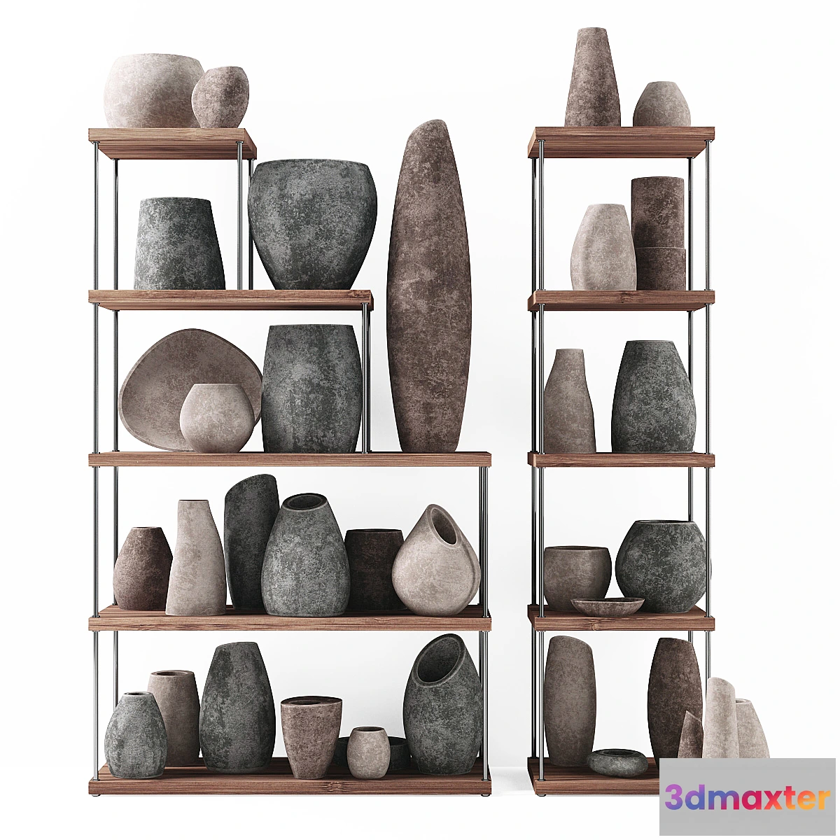 1419930 - Rack stone dishes 3D Max