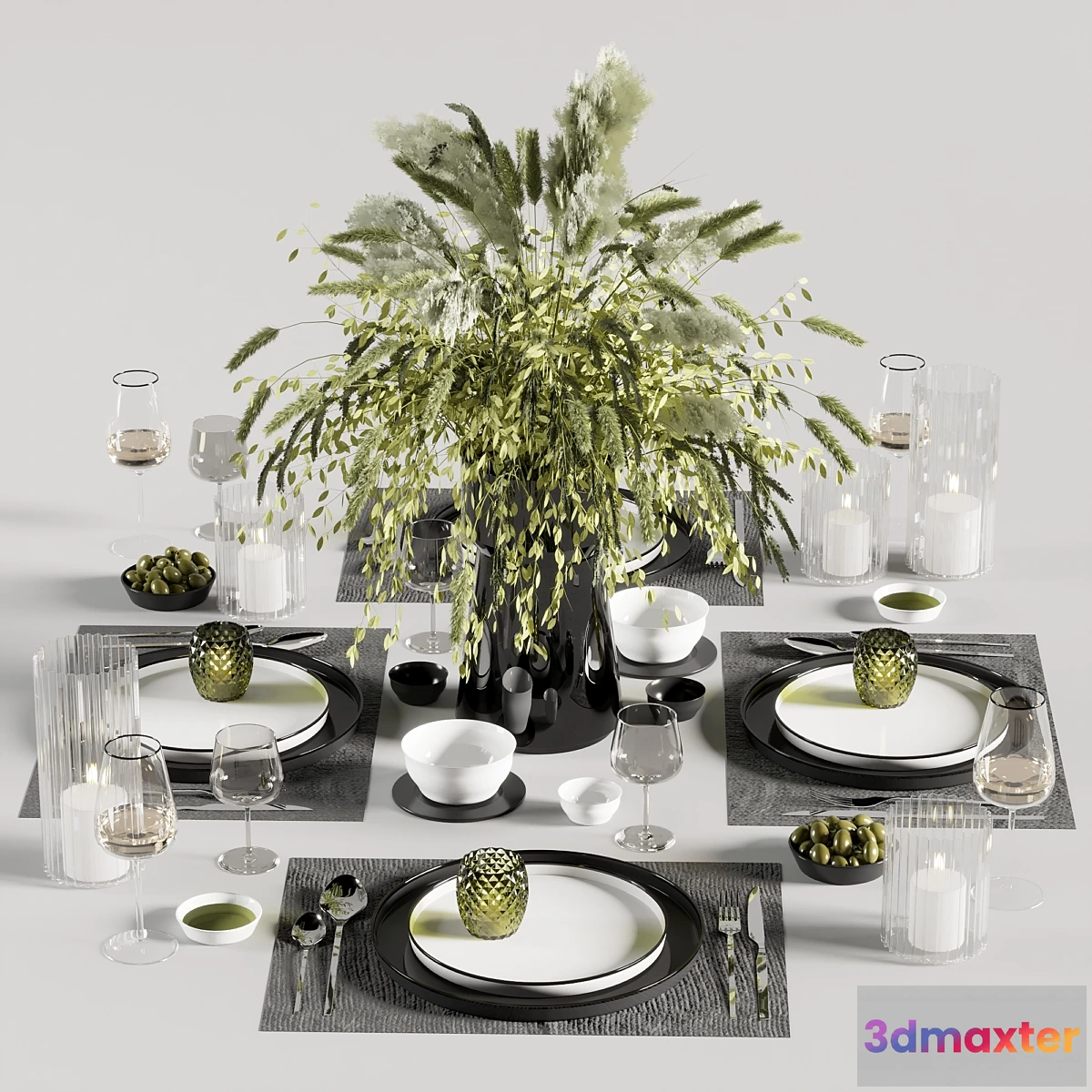 1424932 - tableware set10 3D Max