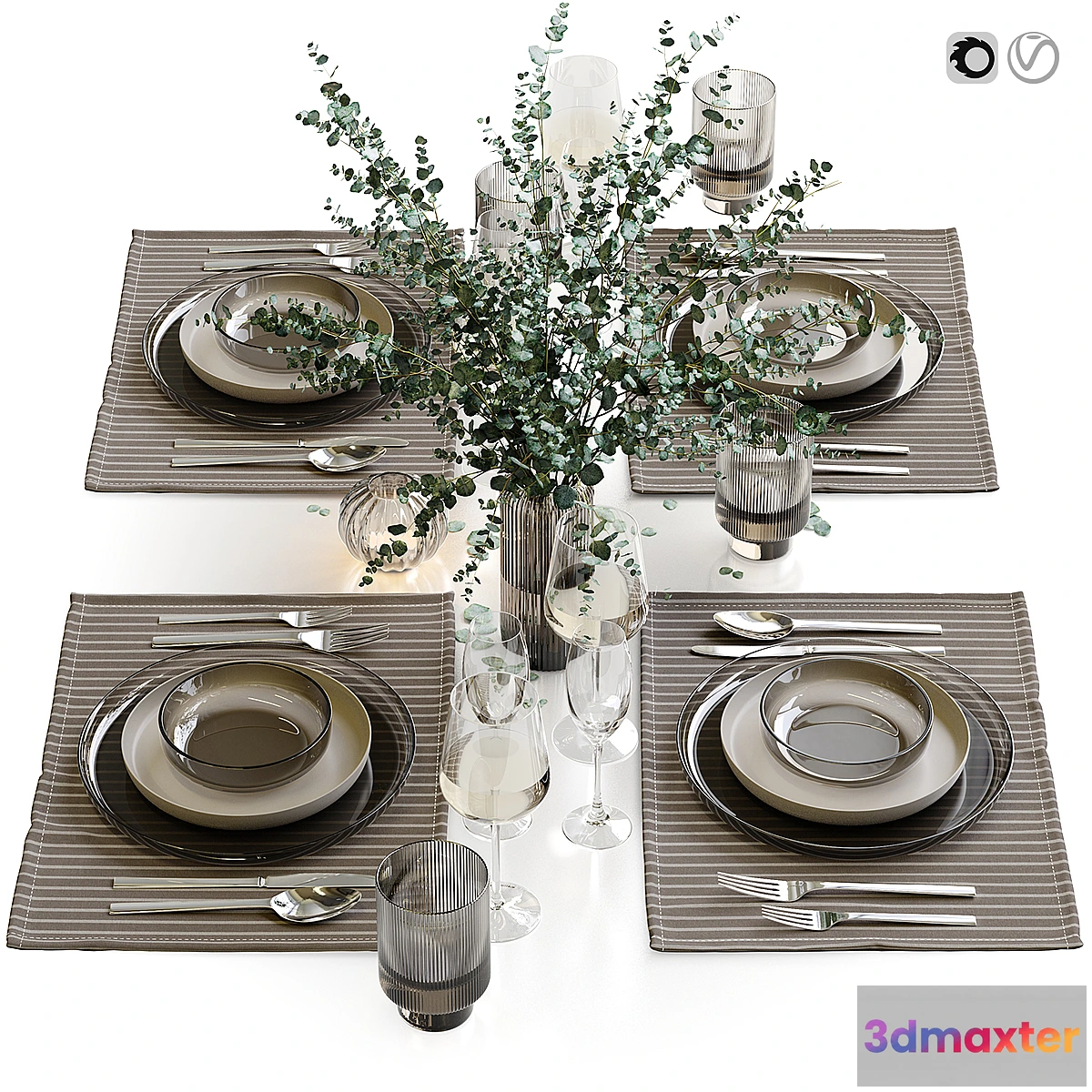 1432326 - Table setting _ Table setting 43 3D Max