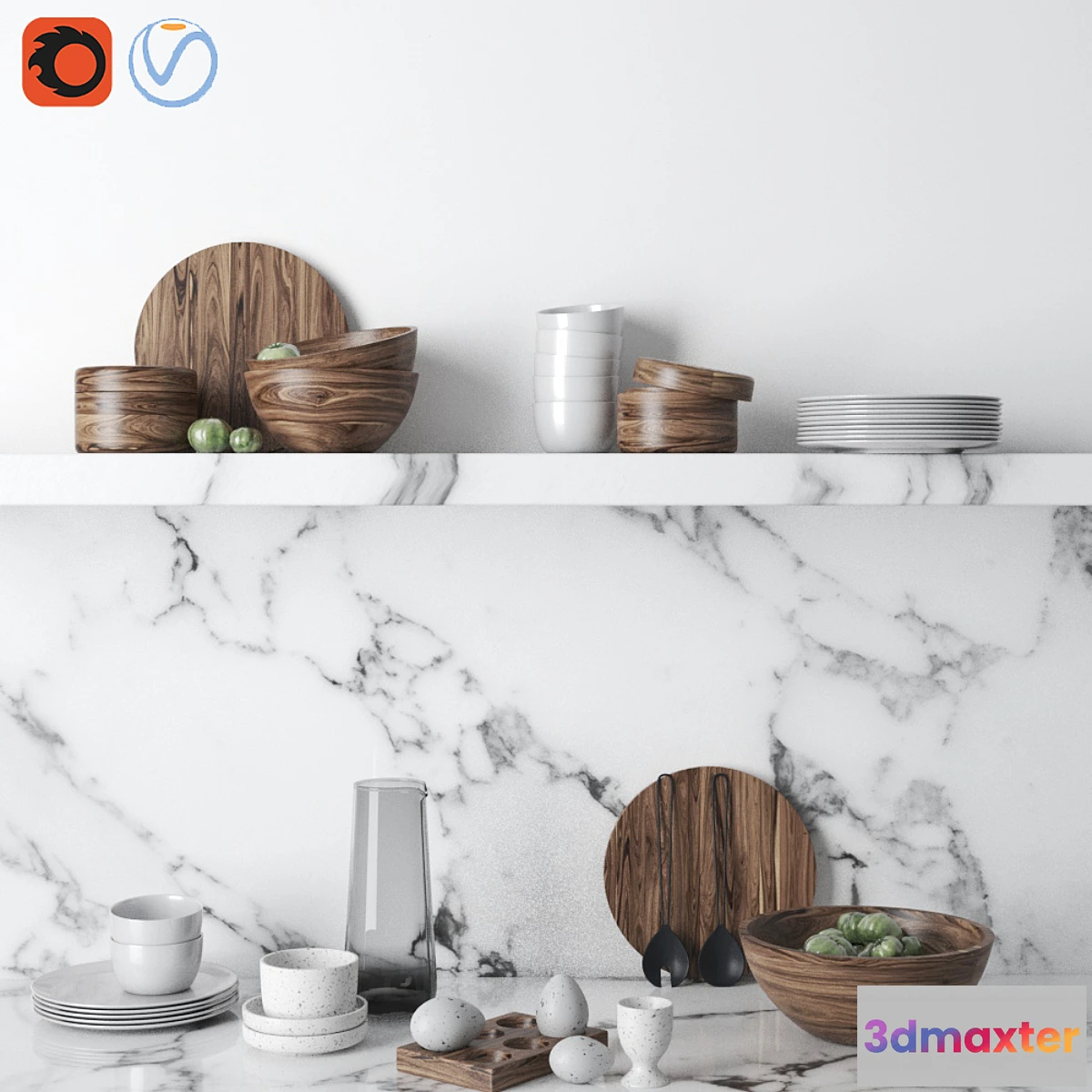 1435390 - HM_Kitchen_Set_1 3D Max