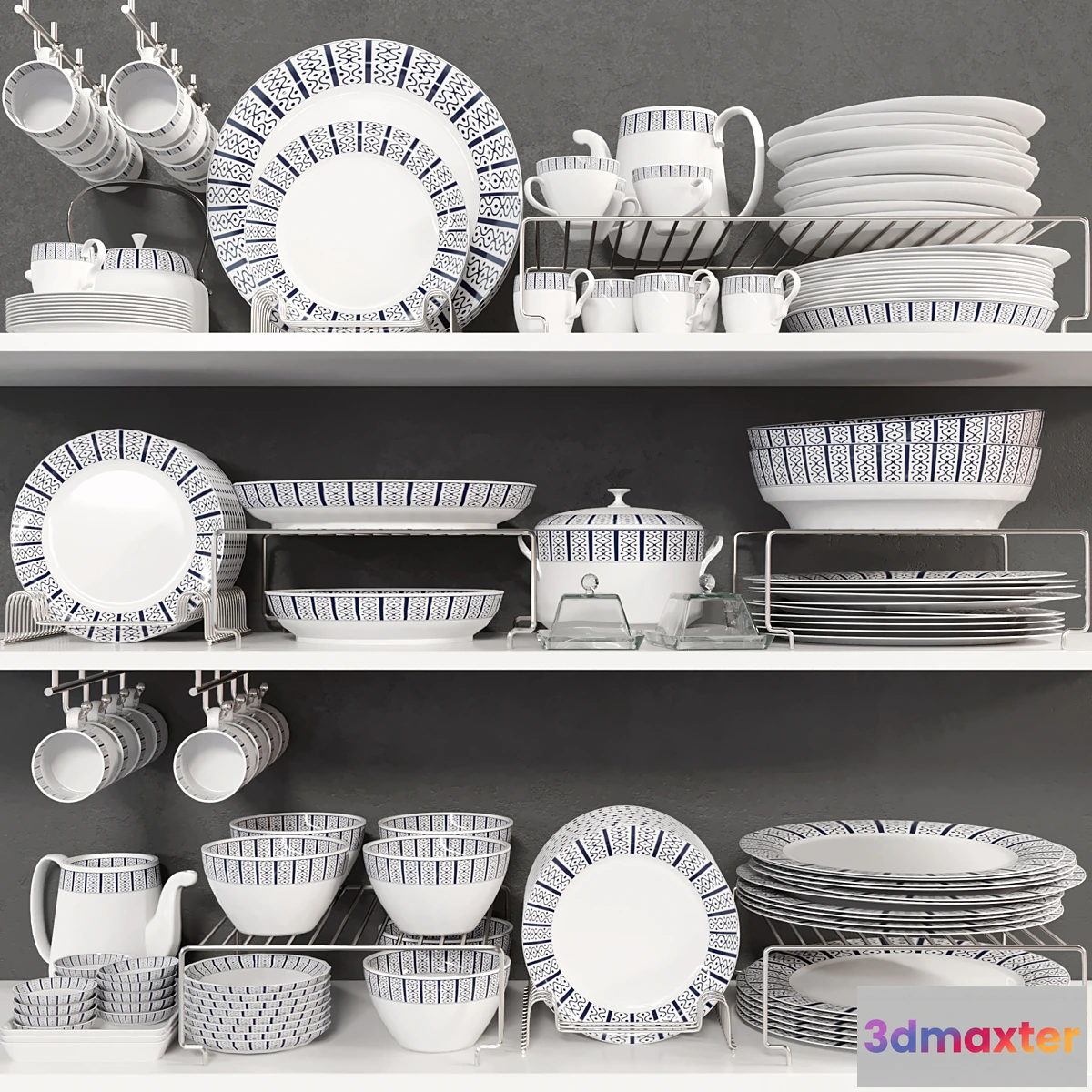 1438310 - Kitchenware set 8 3D Max