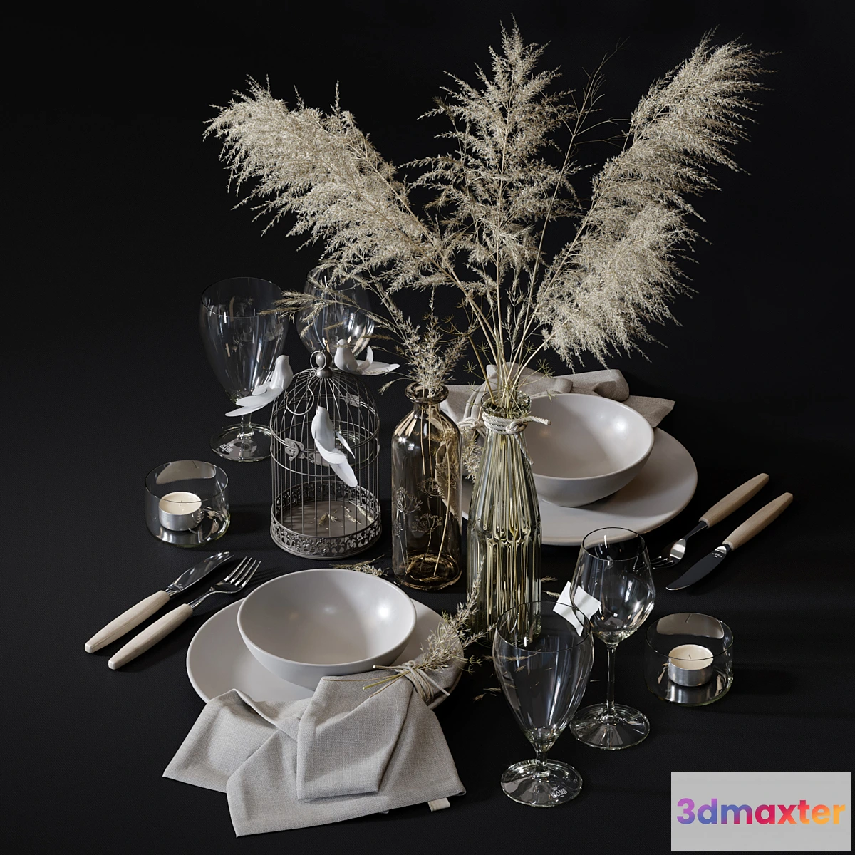 1438846 - table setting 4 3D Max
