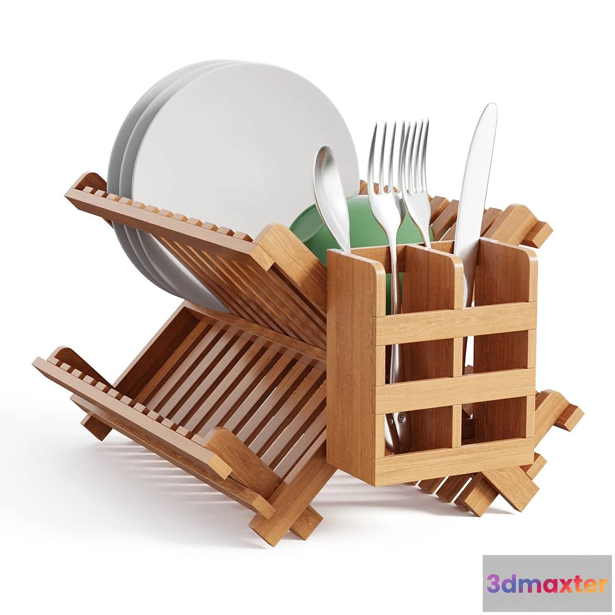 1439098 - Bamboo Dish Drying Rack 3D Max