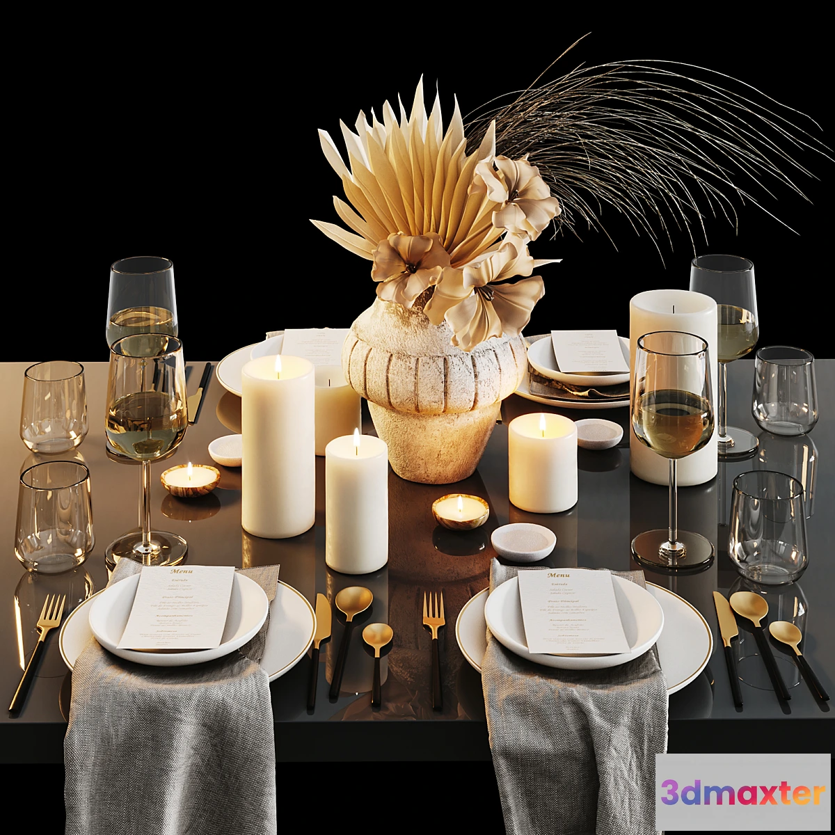 1440268 - Table setting 3D Max