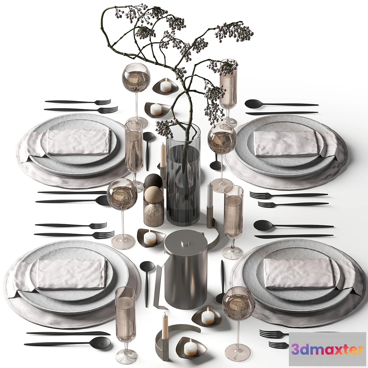 1452772 - Tableware set 034 3D Max