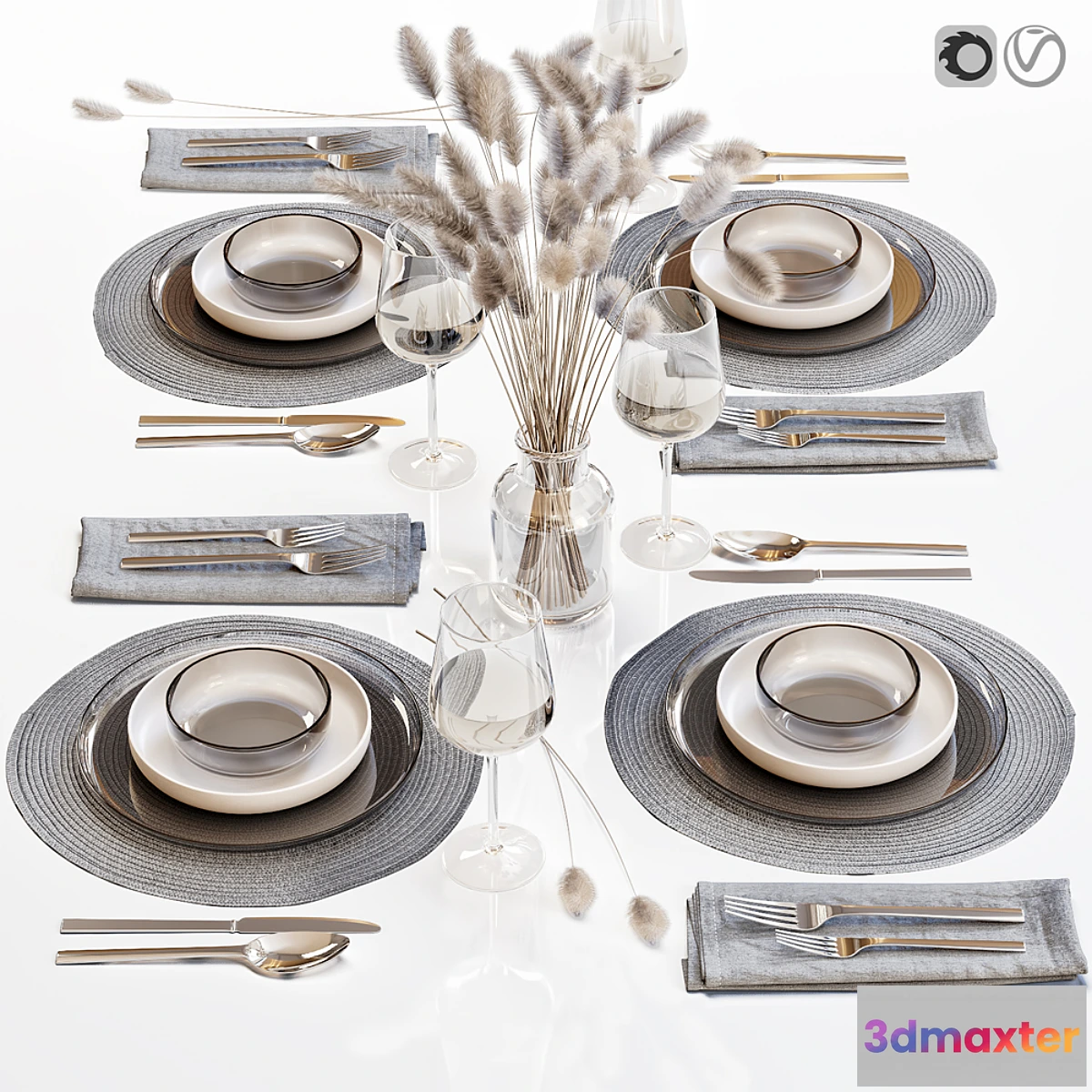 1459288 - Table setting 35 3D Max