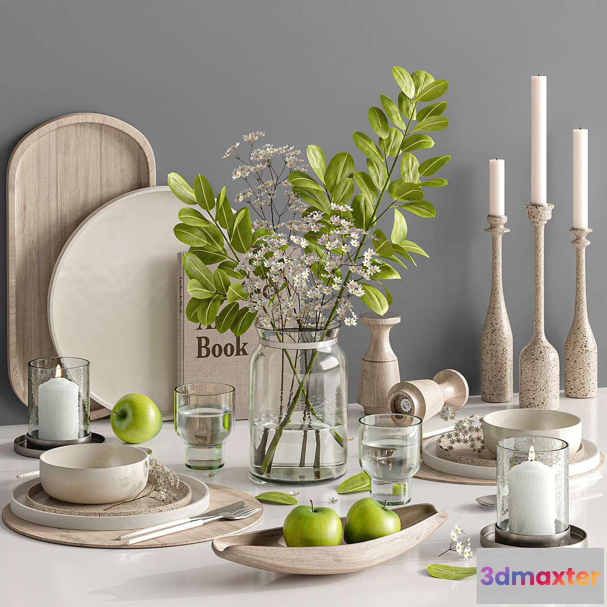 1462174 - tableware 001 3D Max