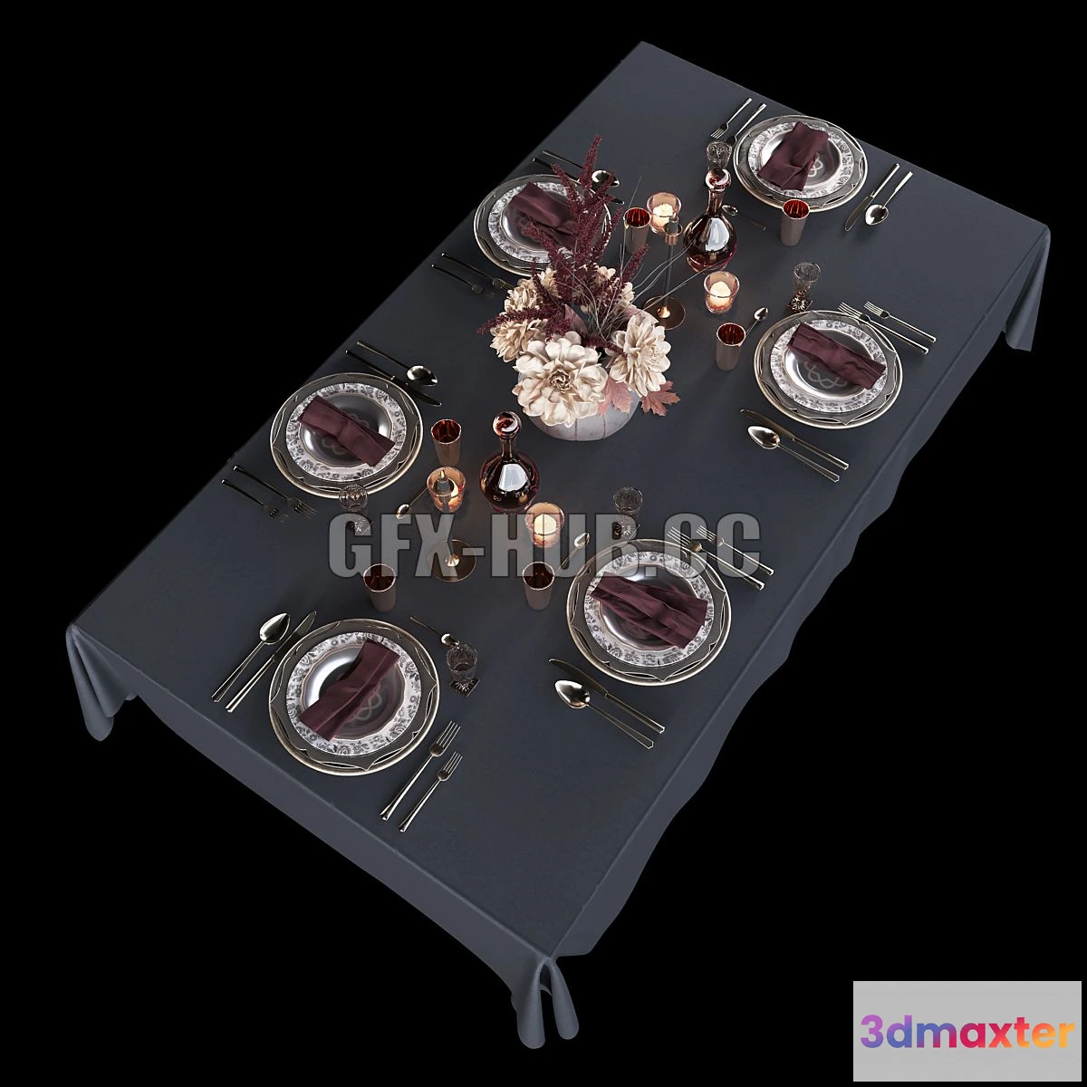 1543433 - Table setting 2 3D Max