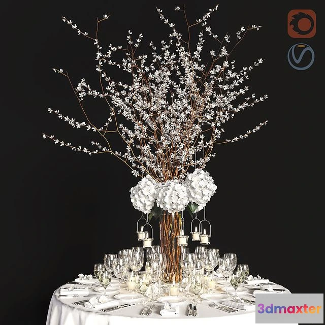 1549909 - Decor for the festive table 3D Max