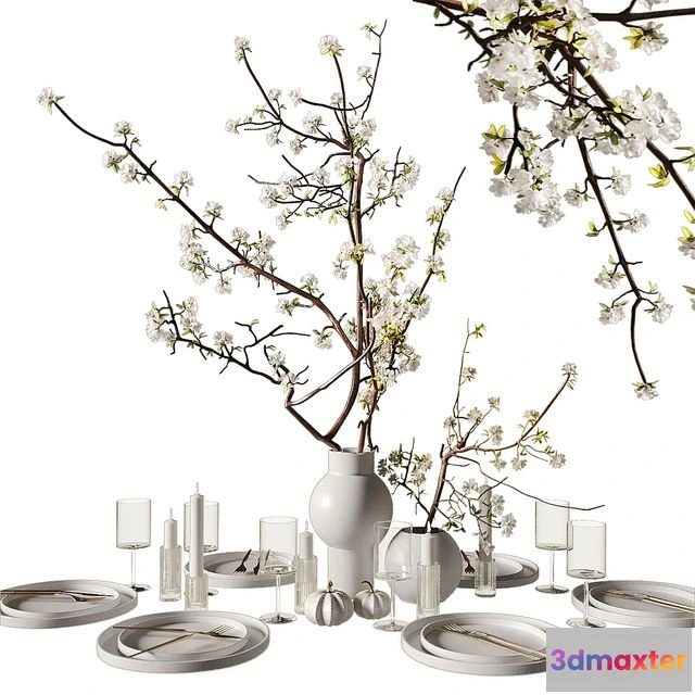 1550257 - Table setting modern style 3D Max