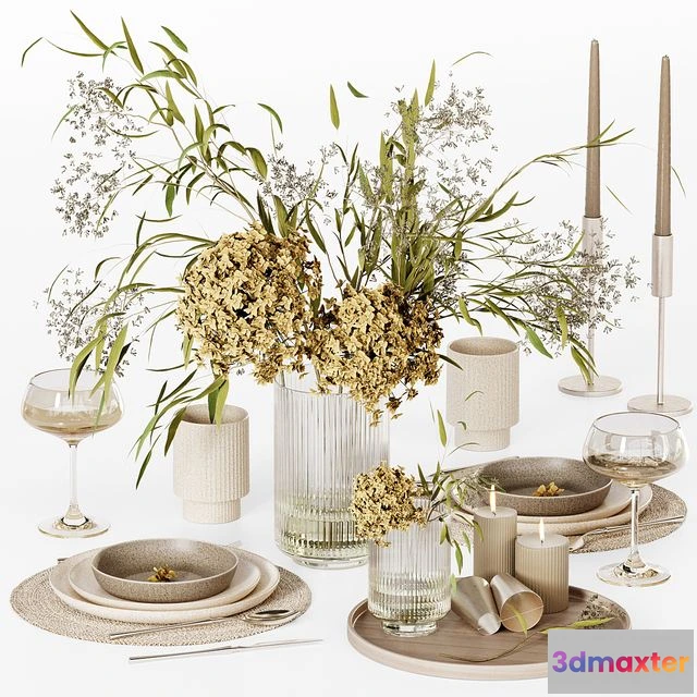 1556385 - Kitchen tableware 020 3D Max