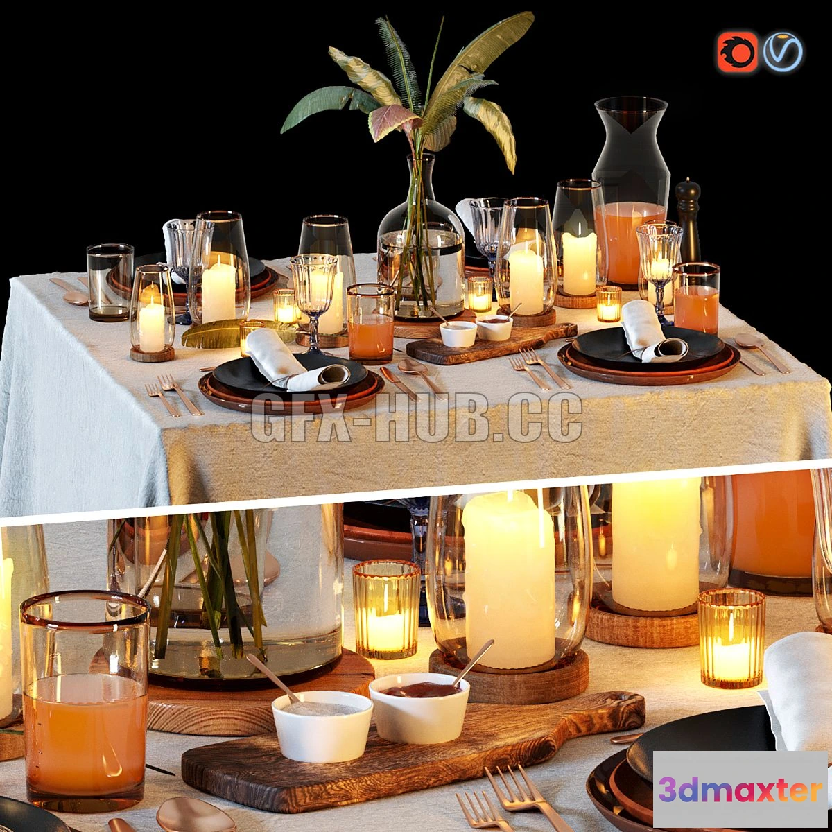 1557835 - Table Setting 1 3D Max