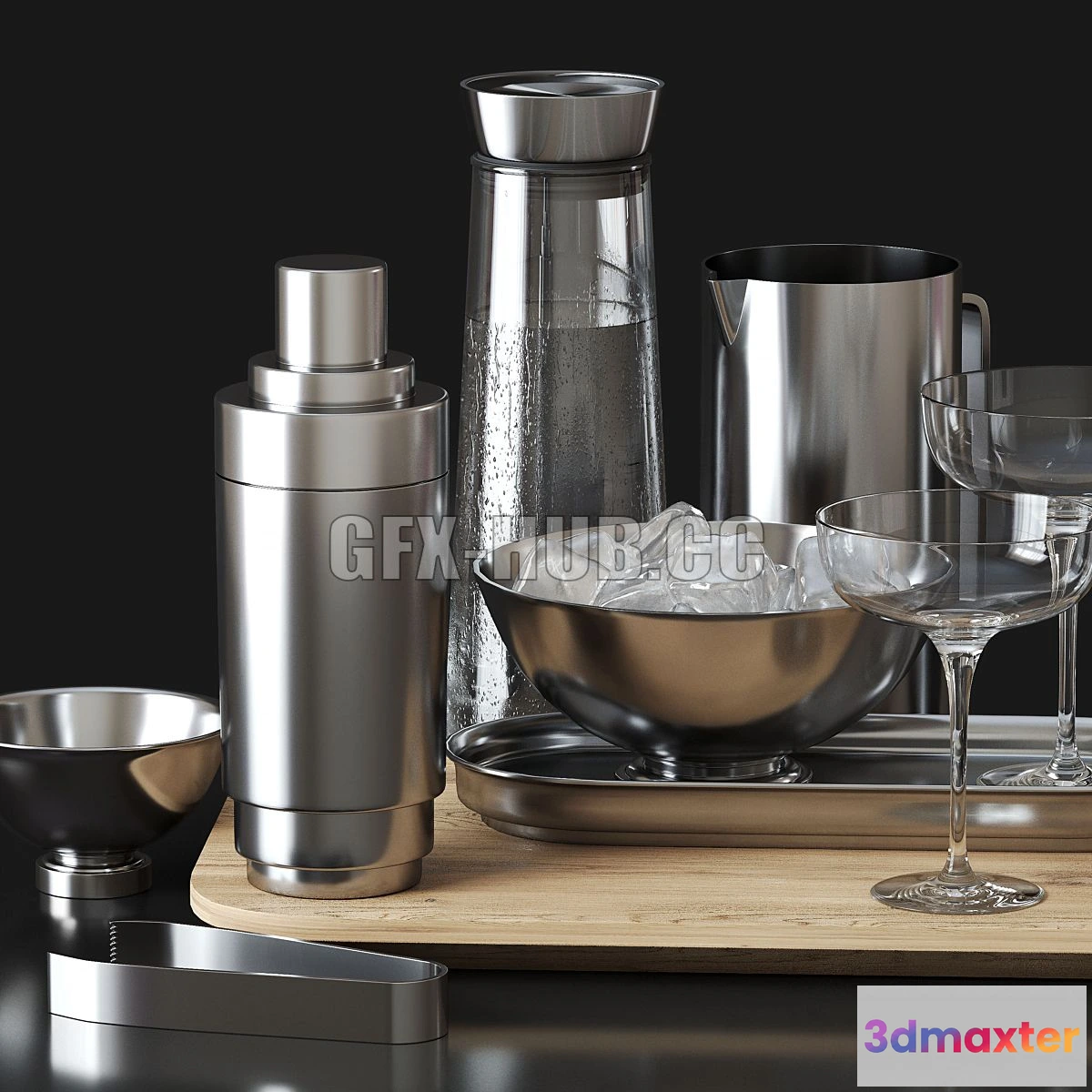 1565762 - Decorative set 029 (composition of kitchen utensils) 3D Max