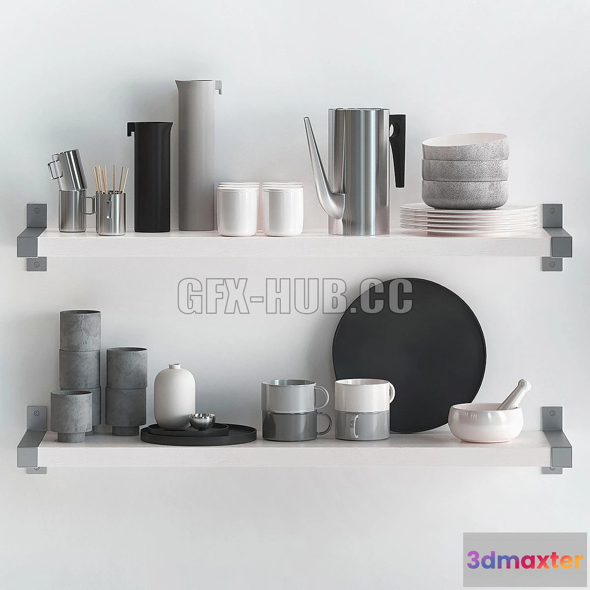 1565786 - Kitchen decor set 02 3D Max