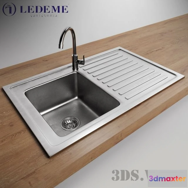 1646748 - kitchen - Modern sink and faucet by Ledeme 3D Max