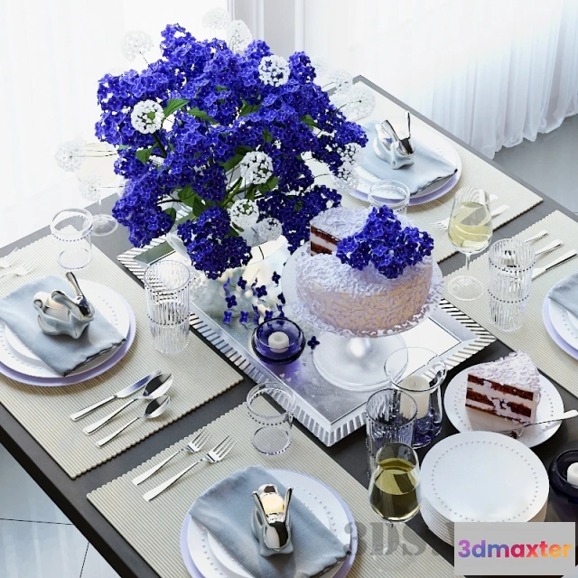 1646804 - kitchen - Table setting 3D Max