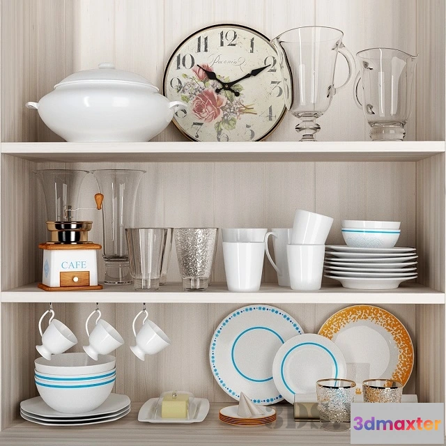 1646826 - kitchen - Kitchen utensils set 3D Max