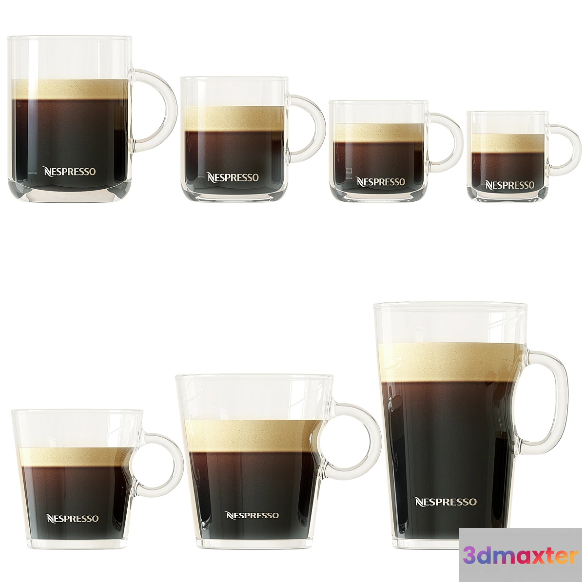563687 - Cups with Nespresso coffee