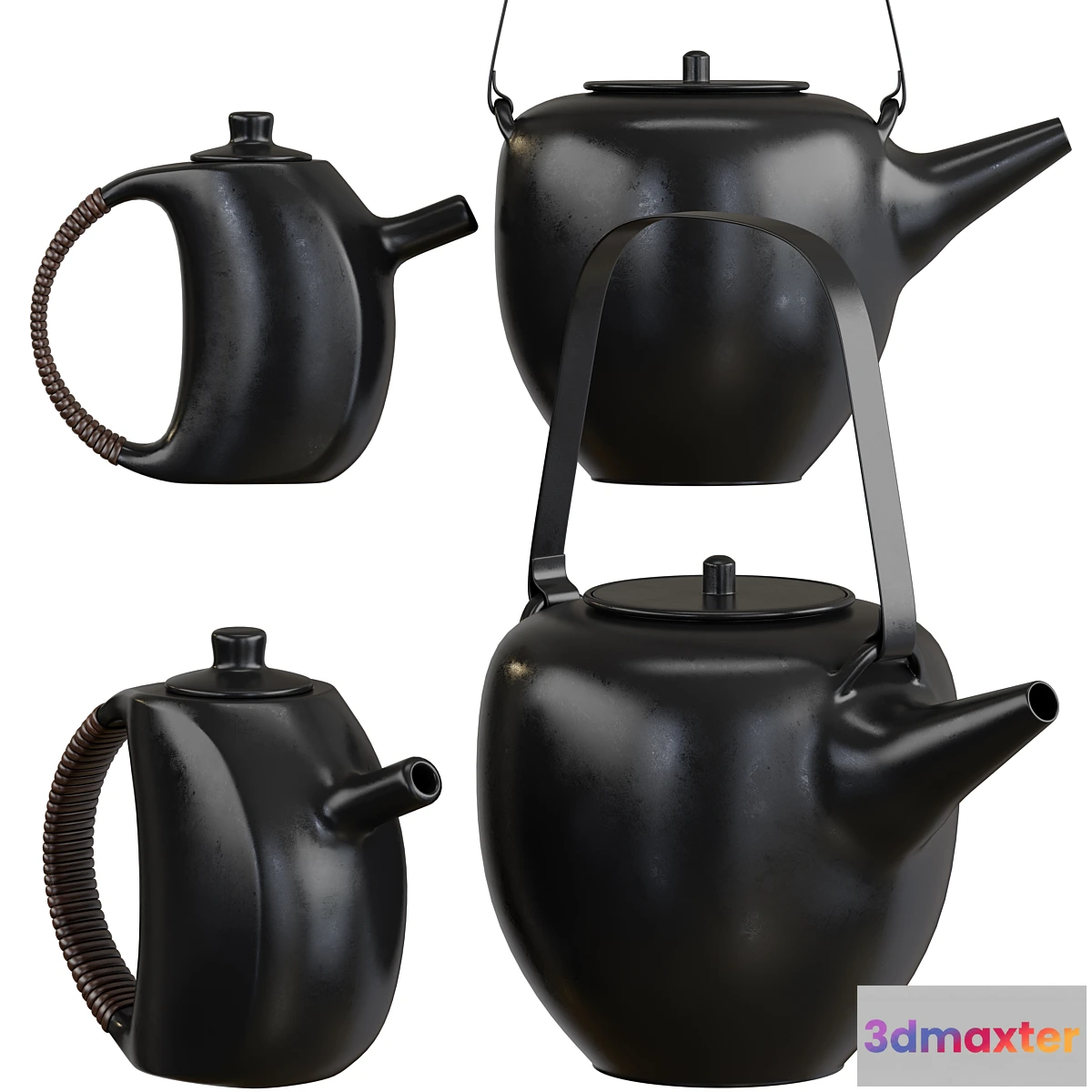 563825 - Teapot set 2 with 3 materials