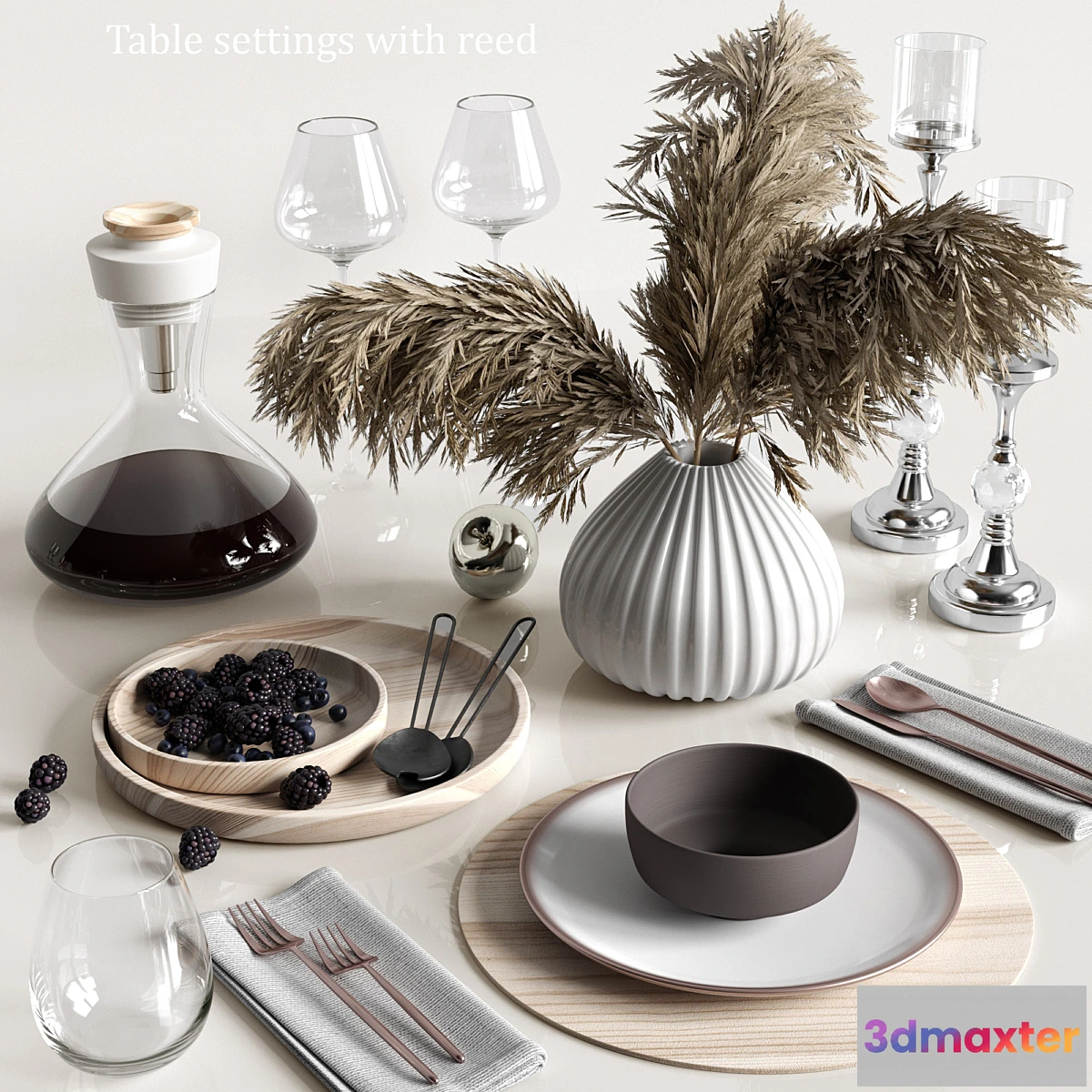 564361 - Table settings with reed