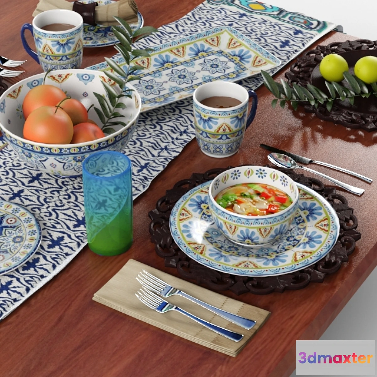 578414 - Tableware Mediterranean Mix