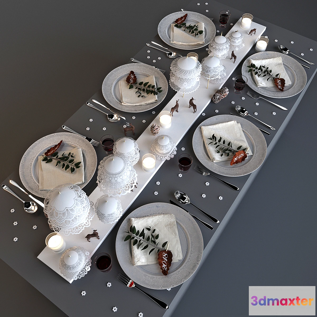 578694 - New Year Serving Deer