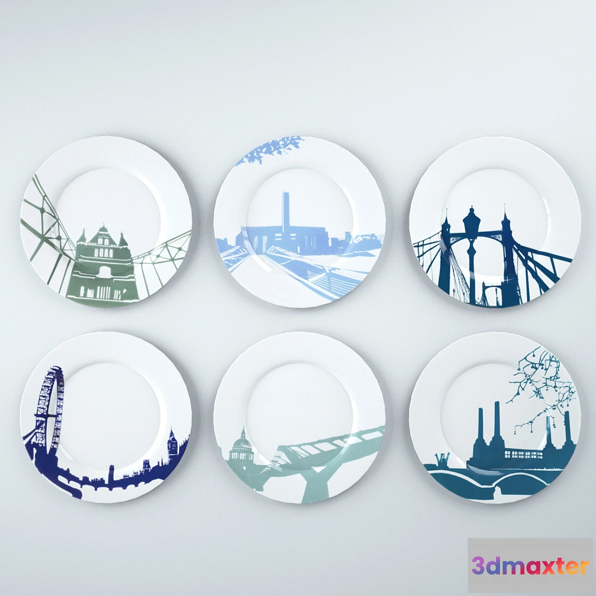 579712 - London river series plates
