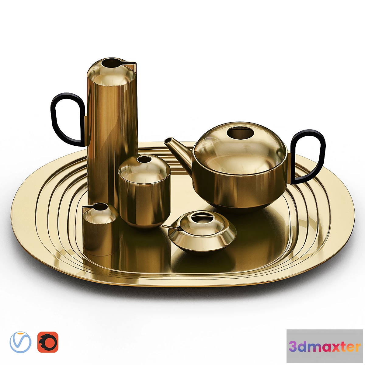 613017 - TOM DIXON - FORM Tea Set