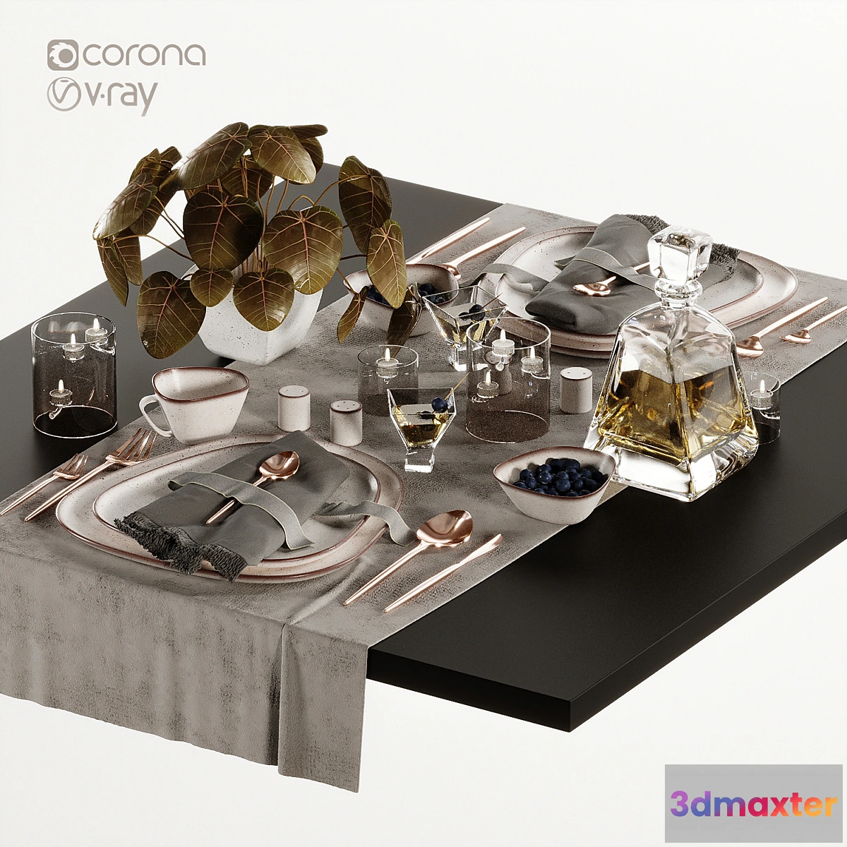 613039 - Tableware-6-Diamond-Set