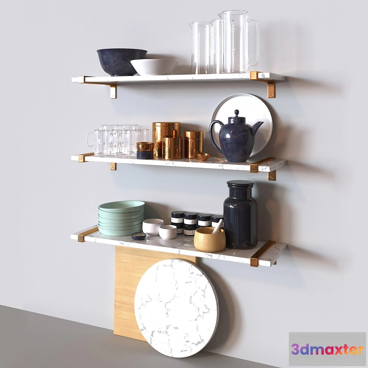 613333 - Marble kitchen set