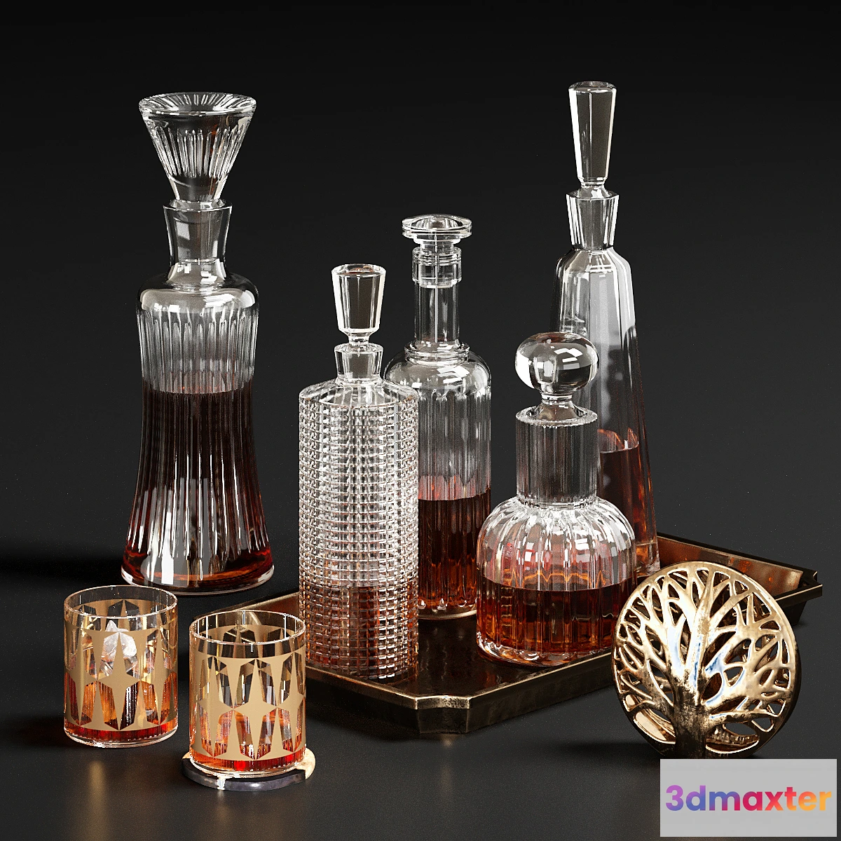 613371 - CB2 Decanters Set