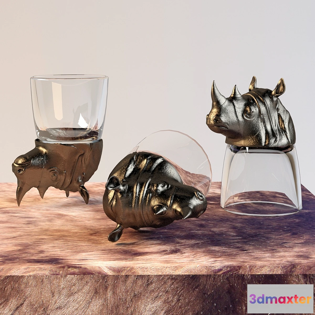 629647 - Stemware Rhinoceros