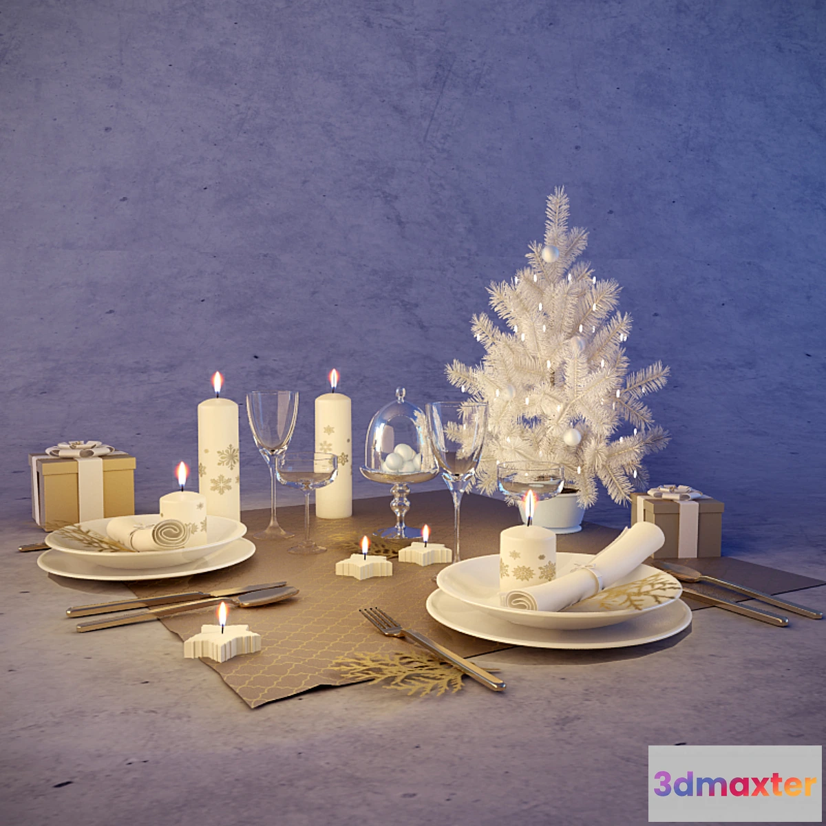 633649 - Christmas table setting