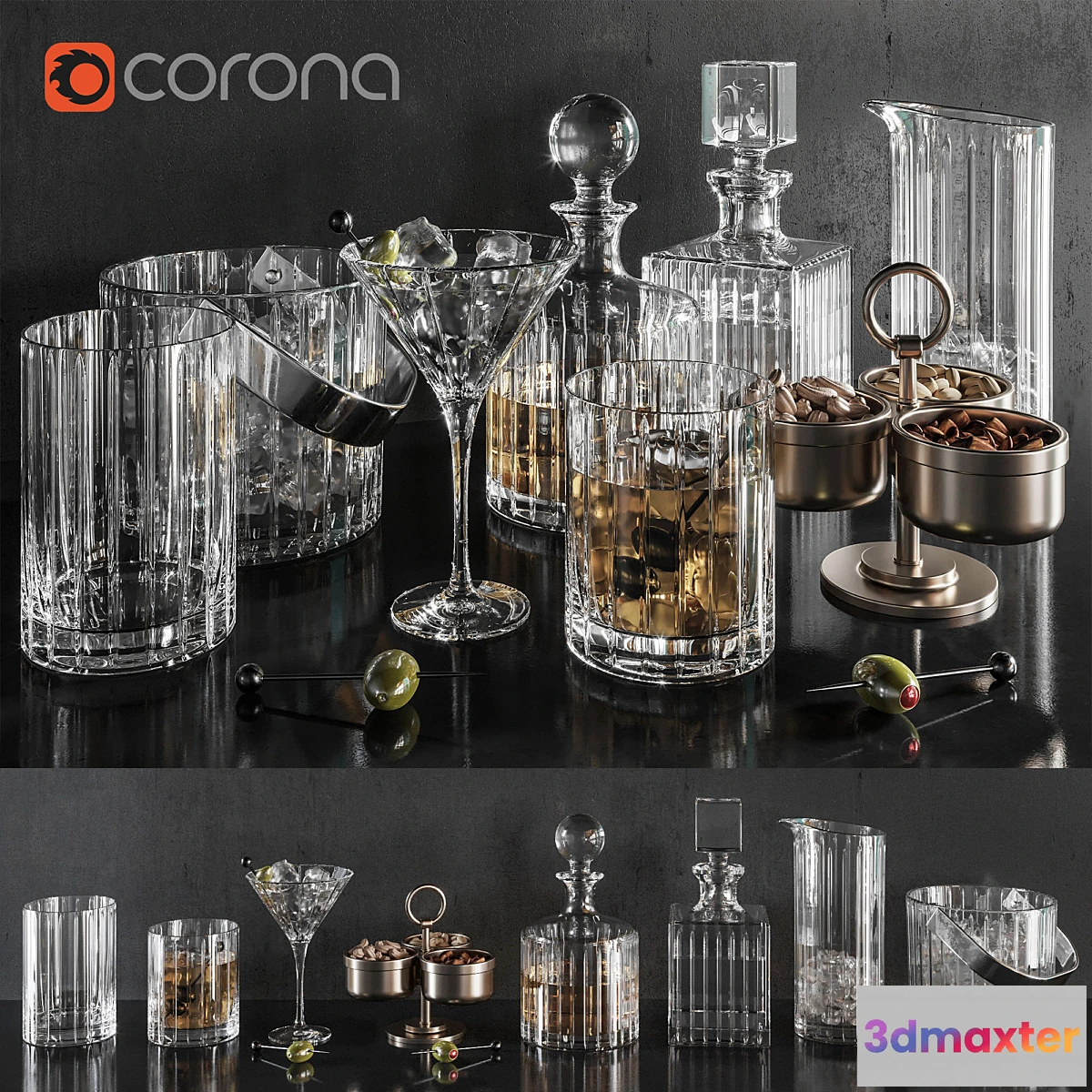 658155 - Restoration hardware Barware set01