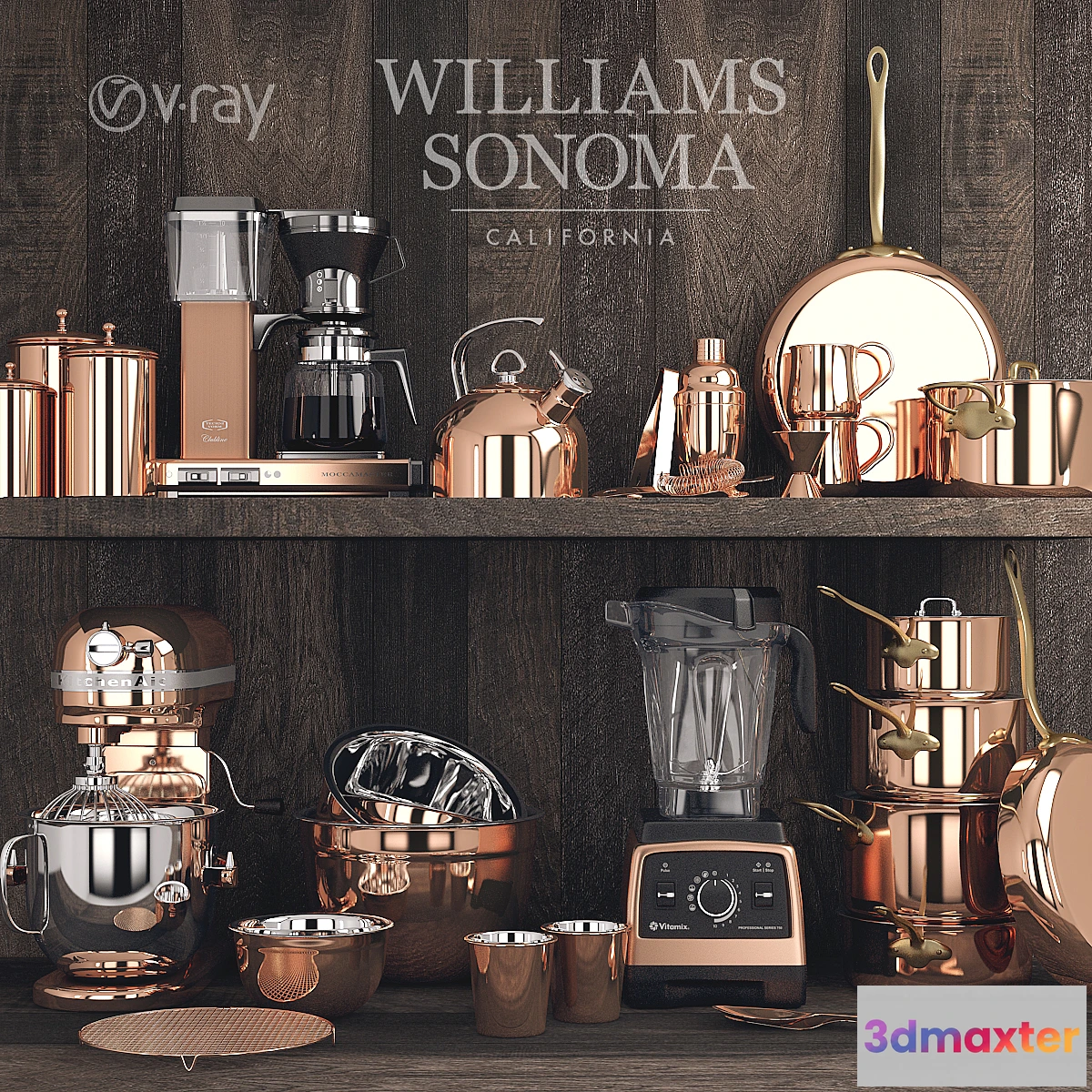666231 - Williams Sonoma Copper Set