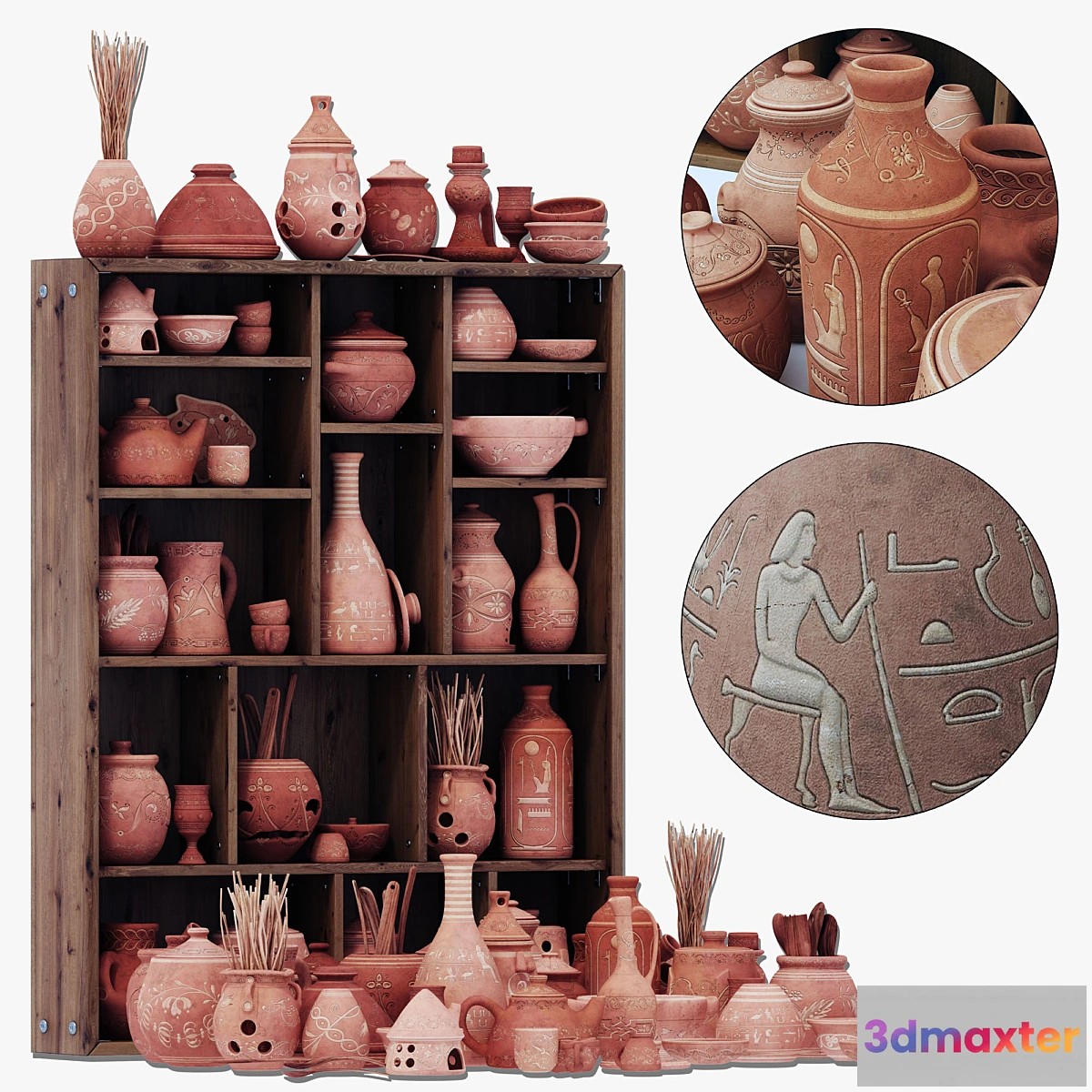 712454 - Dishes clay n23 _ Clay dishes No. 23