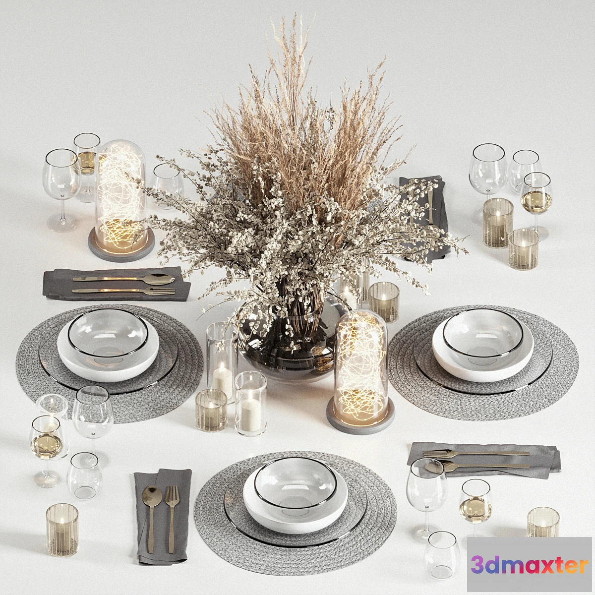 712484 - TableWare Set 03 - Crockery and Glass