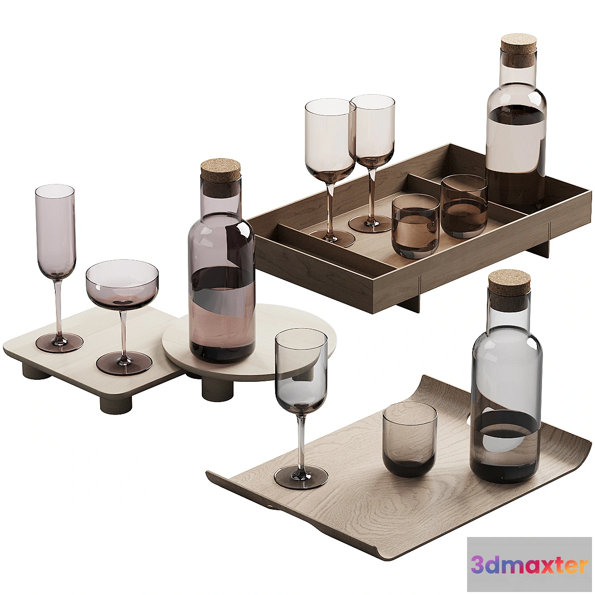 712588 - 272 dishes decor set 14 FUUM Water Carafe by blomus P01