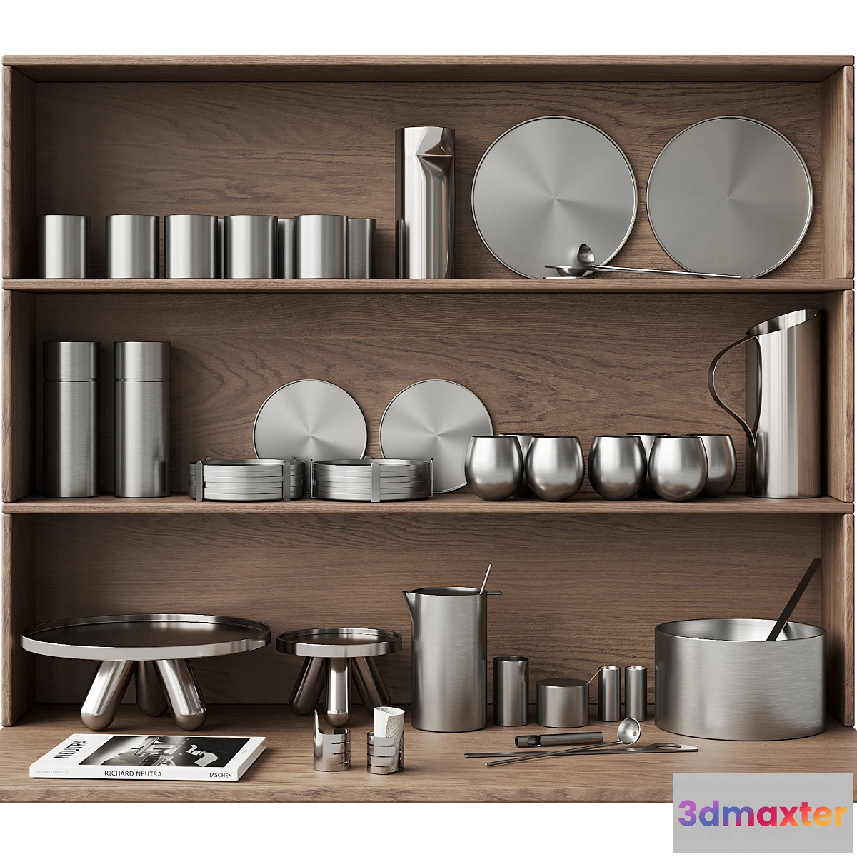 712612 - 059_Kitchen decor set DISHES aluminum 01