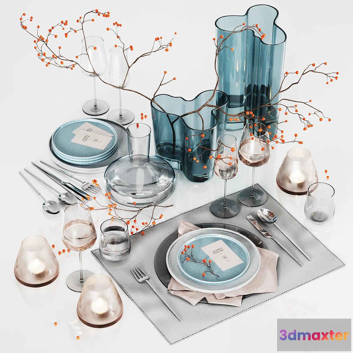 712642 - Table setting with rowan - No.2